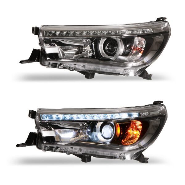 Toyota Hilux Revo 15-21 Front LED Headlights - Image 14