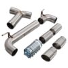 BMW 2 Series F22 F23 M235i 3.0 N55 14-16 - 3" Brushed Exhaust Backbox Delete - Slash Cut Tips - Image 2