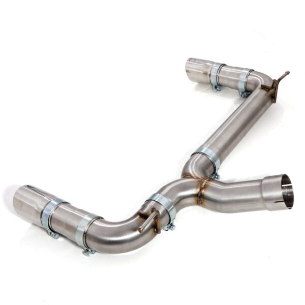 BMW 2 Series F22 F23 M235i 3.0 N55 14-16 - 3" Brushed Exhaust Backbox Delete - Slash Cut Tips - Image 3