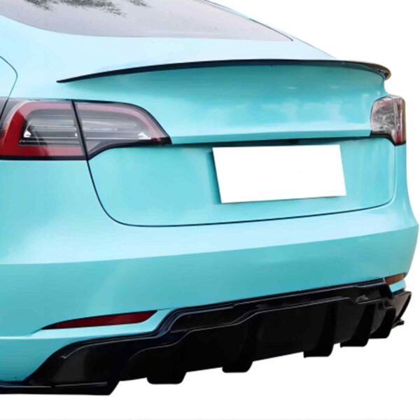 Rear Diffuser Lip Gloss Black For Tesla Model 3 2019+ - Image 3