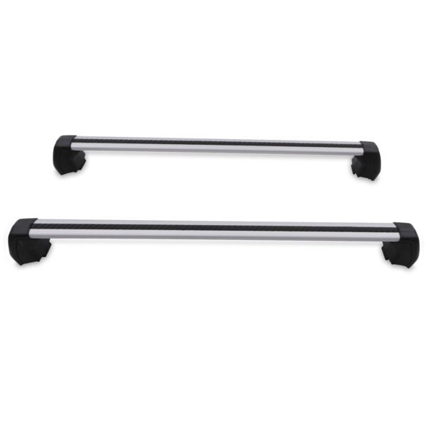 4x4 Silver & Black Lockable Roof Cross Bars To Fit Land Rover Discovery 5 L462 2017+ - Image 2