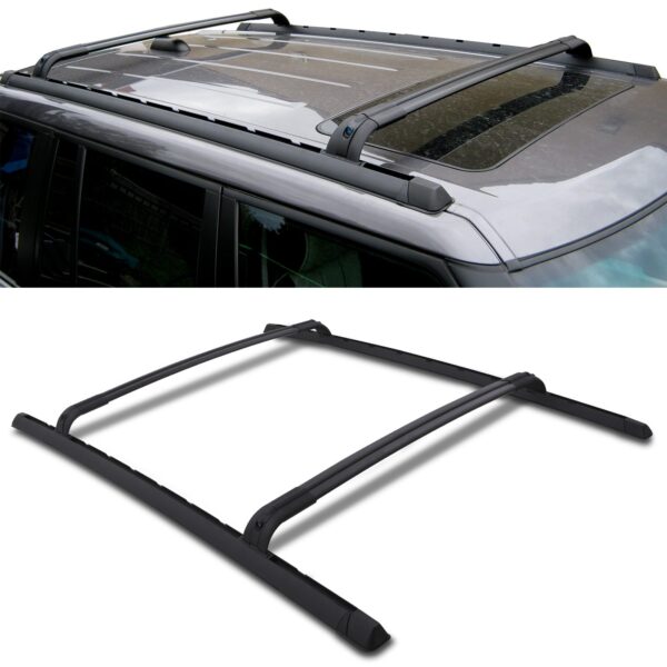 4x4 Black Roof Cross Bars To Fit Range Rover Vogue Hse L322 02-12 - Image 2