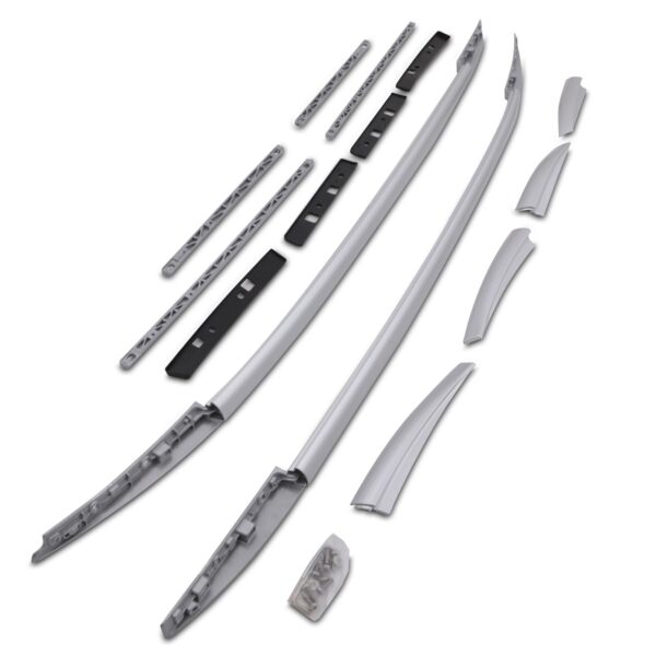 Nissan Qashqai J11 14-21 Silver Roof Rails - Image 3