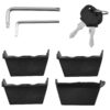 Ford Ranger T6 T7 T8 12-21 Black Cross Bars - Image 3