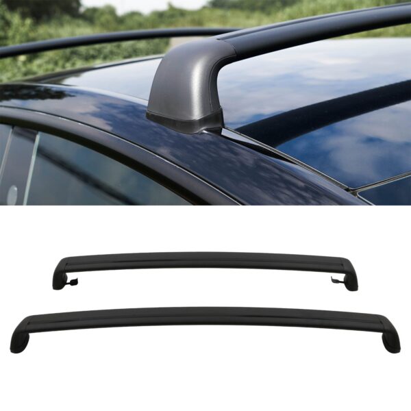 Cross Bars Roof Rail Black For Tesla Model Y 2020+ - Image 2