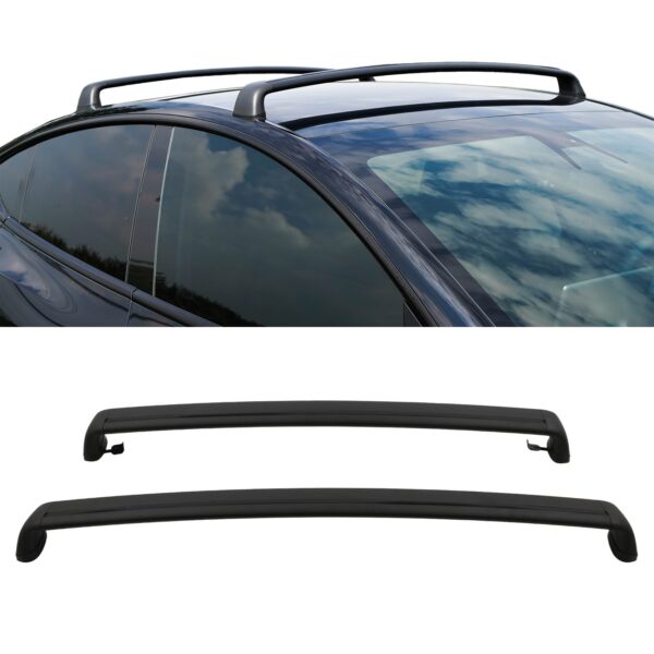 Cross Bars Roof Rail Black For Tesla Model Y 2020+ - Image 3