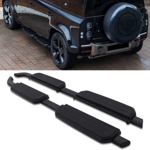 4x4 Black Side Steps To Fit Land Rover Defender 110 L663 2020+ - Image 2